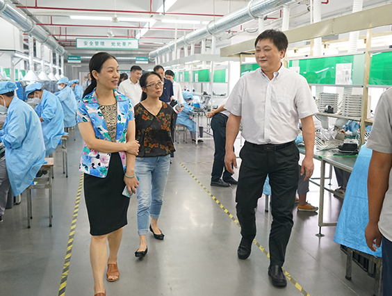 杭州市城市管理局黨組成員、副局長(zhǎng)宋曉青一行蒞臨勇電參觀考察