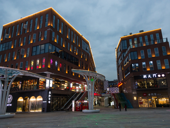 360度夜景照明！湖州東城時(shí)代商業(yè)中心